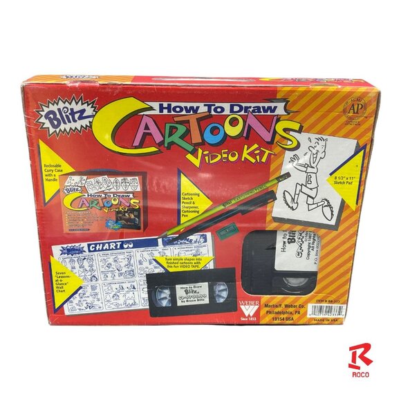 📼Blitz Cartoons How To Draw VHS Video Kit By Bruce New Sealed📼 - Picture 5 of 11